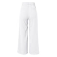 thumbnail image 6 of Lroveb Dress Pants for Women, High Waisted Wide Leg Lightweight Tailored Premium Fabric Pants Womens Casual With Pockets White, 6 of 6