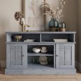thumbnail image 2 of BELLEZE TV Stand Media Entertainment Center - Norrell (Light Gray), 2 of 7