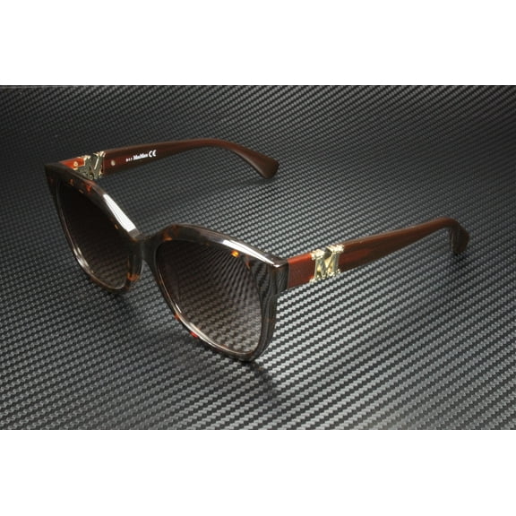 MaxMara MM0014 52F Dark Havana Gradient Brown Plastic 56 mm Women's Sunglasses