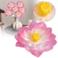 thumbnail image 4 of Artificial 10cm Pink Lotus Flower Head, 2-Pack Lifelike Water Lily Bloom for Vase and Home Decor, 2PCS (Pink), 4 of 5