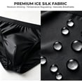 thumbnail image 6 of Kudavo Men's Bikini Underwear - 6 Pack Ice Silk Briefs, 6 of 7
