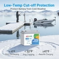 thumbnail image 3 of Redodo 12V 50Ah LiFePO4 Lithium Battery Bluetooth Low-Temp Protection 10 Years Lifetime for Trolling Motor RV, Solar, Boat Marine and Camping, 3 of 9