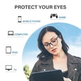 thumbnail image 3 of Gafas Blue Light Cyxus 8083T02 Black Lightweight TR90, 3 of 7
