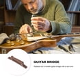 thumbnail image 3 of GOOHOCHY 1Pack Rectangular Shaped Acoustic Guitar Bridge Saddle in Coffee Color for Musicians, 3 of 8