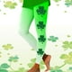 thumbnail image 2 of Gibobby Mallas Afelpadas Color Polainas deportivas estampadas para el día San Patricio, moda informal para mujer, polainas yoga informales（Beige， XL), 2 of 5