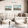 thumbnail image 4 of Elephant Stock Vintage Chicago Skyline Wall Art - Horizontal Canvas Wall Art - Living Room Wall Decor - Places Canvas - Teal And Beige Decor - 30" x 20", 4 of 8