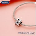 thumbnail image 2 of NINGAN Sparkling S925 Clear Pave Number 21 Bead Charm for Women Moment Charm Bracelet, 2 of 6