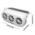 thumbnail image 2 of Sistema de enfriamiento de ventilación de aire automático solar 3 ventiladores ventilador de coche SUV enfriador de ventilador fresco, 2 of 9