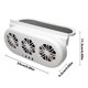 thumbnail image 2 of Sistema de enfriamiento de ventilación de aire automático solar 3 ventiladores Ventilador de ventilación de escape de automóvil (blanco), 2 of 9