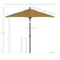 thumbnail image 5 of California Umbrella 9' Patio Umbrella in Wheat, 5 of 5