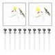 thumbnail image 4 of 10x Eslabón giratorio de tornillo de cebo de plástico con bucle giratorio de eslabón redondo Cebo de superficie Anzuelo de 360  degree Equipo de pesca para 27 mm Soledad  tornillos de cebo de carpa, 4 of 10