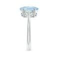 thumbnail image 2 of ANGARA Natural Oval Solitaire 2.2 ct Aquamarine Engagement Ring in 14K White Gold for Women (Size-10x8mm) | March Birthstone, Birthday, Anniversary, Jewelry Gift for Women | Natural Aquamarine Ring, 2 of 7