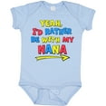 thumbnail image 3 of Inktastic Yeah I'd Rather Be with My Nana in Red Yellow and Blue Boys or Girls Baby Bodysuit, 3 of 5