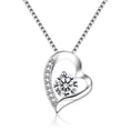 thumbnail image 2 of Pendant White Created / Synthetic Necklace, 14k White Gold-Plated, 18 in, Box, 2 of 7