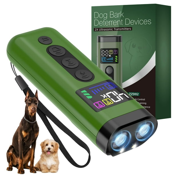 Entrenador ultrasónico Phzibor, disuasorio de ladridos para perros, alcance de 20 m
