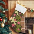 thumbnail image 5 of Coolnut 17.7 Inch Christmas Stockings, 2 PCS Trendy Fashion Camouflage Presonalized Large Stocking Sock for Family Holiday Xmas Party Decorations, 5 of 7
