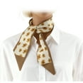 thumbnail image 3 of Unique Bargains 1 Pc Scarf Headband Flower Print Neck Scarf for Women Khaki Orange, 3 of 5