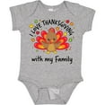 thumbnail image 3 of Inktastic I Love Thanksgiving with My Family-happy Turkey Boys or Girls Baby Bodysuit, 3 of 5