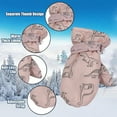 thumbnail image 4 of WOYY Toddler Boys Winter Gloves Cartoon Dinosaur Prints Warm Mittens Waterproof Ski Gloves, 4 of 5