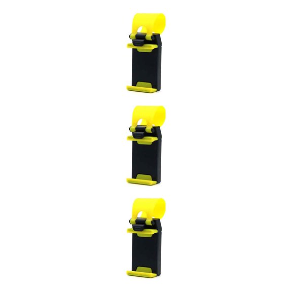 Kenally Soporte para teléfono móvil Soporte para teléfonos a prueba de sacudidas de goma Soportes para amarillo amarillo 3piezas