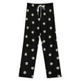 thumbnail image 3 of Paw Print Pajamas Leisure Trousers Soft Warm Sleepwear Bottoms Loose Retro Nightwear, 3 of 6