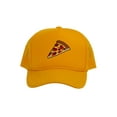 thumbnail image 1 of Adult Men's Pepperoni Pizza Slice Rope Foam Trucker Hat, Gold, 1 of 2