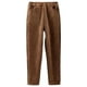 thumbnail image 1 of Pantalones mujer Bolsillos Pantalones holgados Pantalones casuales Pierna recta sólida Marrón Zulema pantalones casuales altos, 1 of 8