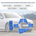 thumbnail image 2 of Unique Bargains Gear Shift Multimedia Handbrake Panel Button Switch Cover for Audi A4 B9 A5 2017-2019 Center Console Interior Trim Styling Button Cap Decor Blue 1 Set, 2 of 6