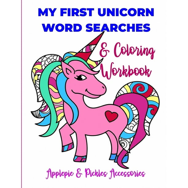 my first unicorn word searches coloring workbook word search for
