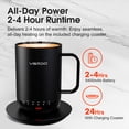 thumbnail image 5 of Vsitoo S3 Pro 16oz Smart Heated Coffee Mug, Auto-Sensing AI, 120-150°F, Hands-Free, Black, 5 of 9