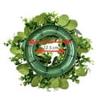 thumbnail image 4 of Janrevotw Artificial Green Eucalyptus Wreath, Green Wreath With Clusters Of White Flowers Mini Spring And Summer Wreath For Front Door Wall Window Decoration, 4 of 7