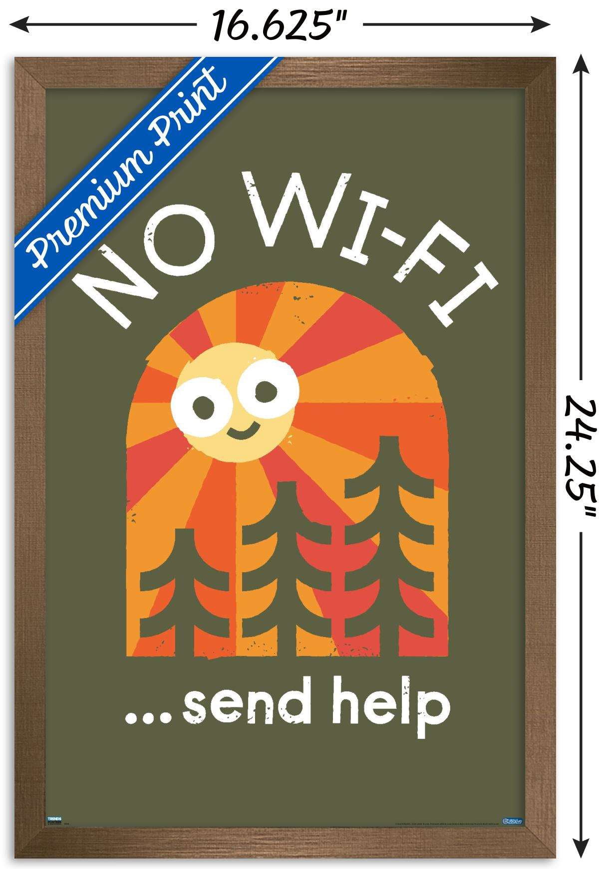DaVid Olenick - Distress Signal Wall Poster, 14.725" x 22.375", Framed