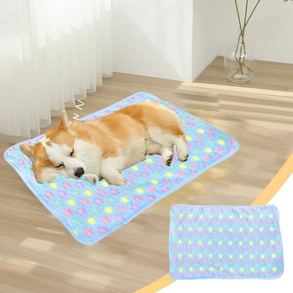 YOBOLK Pet Mat Clearance Pet Soft Blanket Washable Soft Cute Pentagram Pet Blanket Dog Fleece Blanket Approx. 30x20 Inches Mat for Cat and Dog