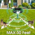thumbnail image 5 of 2 Pack Stray Cat Deterrent Outdoor Solar Powered, Motion Activated Ultrasonic Animal Repeller for Gardens Yards, Repels Deer Squirrels Skunks Rabbits, Humane Critter Ridder & Bear Deterrent Devices, 5 of 8