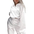 thumbnail image 2 of Conjunto Deportivo de Dos Piezas para Mujer: Sudadera con Media Cremallera y Pantalón Deportivo Holgado con Bolsillos S, 2 of 10