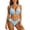 S10-Blue, variant on Women Swimwear Strappy Two Piece Swimsuit For Backless Tankini Top With Plaid Bottoms L Blue