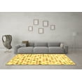 thumbnail image 3 of Ahgly Company Indoor Square Southwestern Yellow Country Area Rugs, 6' Square, 3 of 4