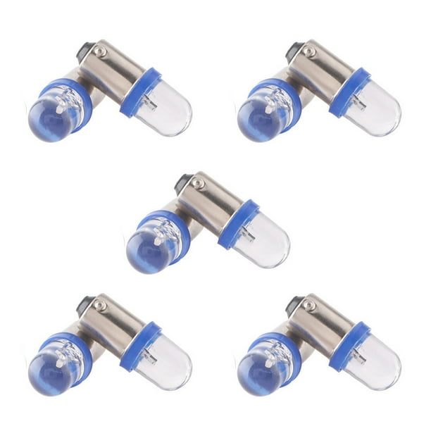 Scienceny 10 piezas de luz para salpicadero de coche, 12V, indicador de Panel de instrumentos, lámpara lateral, bombilla de cuña, Bombillas para automóviles Luz azul