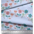 thumbnail image 2 of Soimoi Rayon Crepe Fabric Floral,Tree & Owl Kids Decor Fabric Printed Yard 46 Inch Wide, 2 of 3