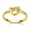 02. Gold Plated, variant on Pure 925 Sterling Silver Heart Rings for Women, Simple Celtic Knot Wedding Promise Ring Gifts for Valentine's Day Birthday Anniversary, Size 7