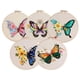 thumbnail image 1 of Moyic Kit de bordado para principiantes, patrón de flores de mariposa, decoración DIY hecha a mano moderna Artesanía, 1 of 1