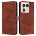 thumbnail image 3 of Case for Motorola Moto Edge 50 Ultra 5g Card Insertion Side Buckle Shockproof Flip Cover Full Protection Pu Leather, 3 of 5
