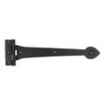 thumbnail image 7 of Renovators Supply Strap Hinge 15" Black Wrought Iron Spade Tip Strap Gate and Door Hinges w/Hardware, Pack of 2, 7 of 7