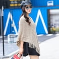 thumbnail image 2 of Winter Knitting Sweater Poncho Cape Blanket Shawl Wrap Clothing Accessory, 2 of 5
