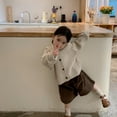 thumbnail image 5 of Baozhu Children Knitted Sweaters Cardigan Autumn Winter Cute Solid Color Single-breasted Hooded Coat Baby Cardigan Boys Girls Sweaters, 5 of 5