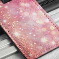 thumbnail image 6 of Light Pink Faux Glitter Faux Leather Travel Luggage Tag, 6 of 7