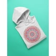 thumbnail image 3 of Pink Mandala Watercolor Hoodie Women -Image by Shutterstock, Female Small, 3 of 4