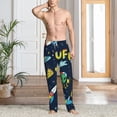 thumbnail image 6 of Lsque Funny Spaceships Print Men's Pajama Pants, Lounge Pant - Comfortable Home Wear,Elastic Waistband, Stylish Design-Medium, 6 of 9