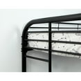 thumbnail image 3 of Metal Twin Over Full Bunk Bed with Attached Two Side Ladder, Black, 3 of 3