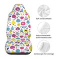 thumbnail image 4 of Sigee Doodle Fruits for Universal Car Seat Covers, Premium Car Seat Protector Set for Cars, SUVs, Trucks, 4 of 5